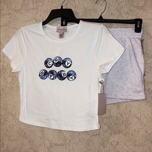 Since & Forever Baby Tee Short Set #8714